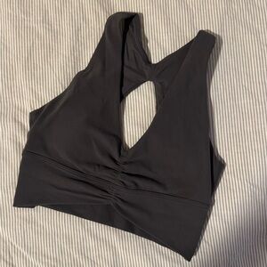 Aritzia BUTTER Volley Sports Bra Grey